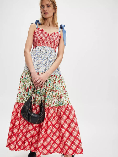 Free People Bluebell Maxi - Cherry Combo