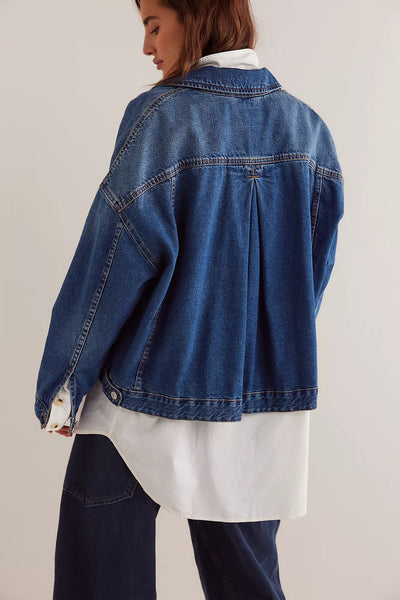 Free People Opal Swing Denim Jacket - Got The Blues