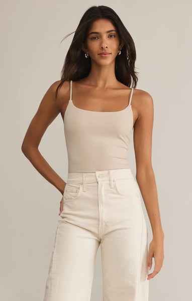 ZSupply Luxe Smooth Jersey Bodysuit - Sandshell