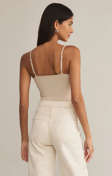 ZSupply Luxe Smooth Jersey Bodysuit - Sandshell