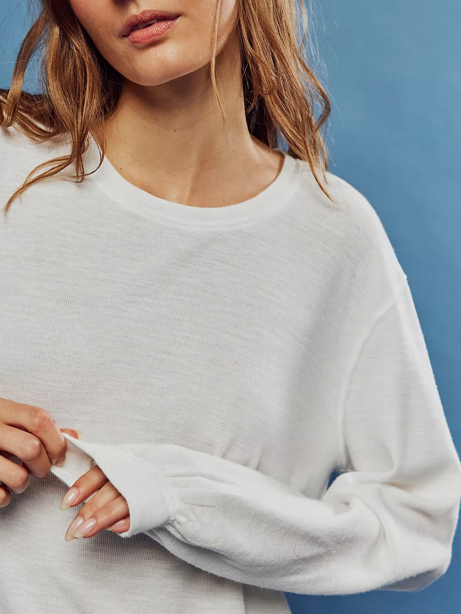 フリーピープル Free People Soul Song Tee レディース シャツ トップス Ivory Free People Soul Song Tee- Ivory – Davis Country Store