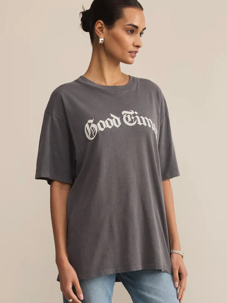 ZSupply Good Times City Tee - Charcoal Moon