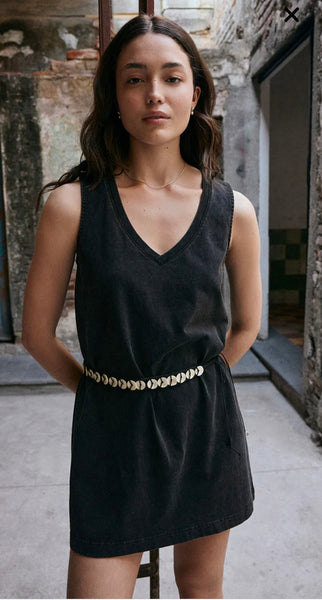 ZSupply Sloane V-Neck Mini Dress - Black