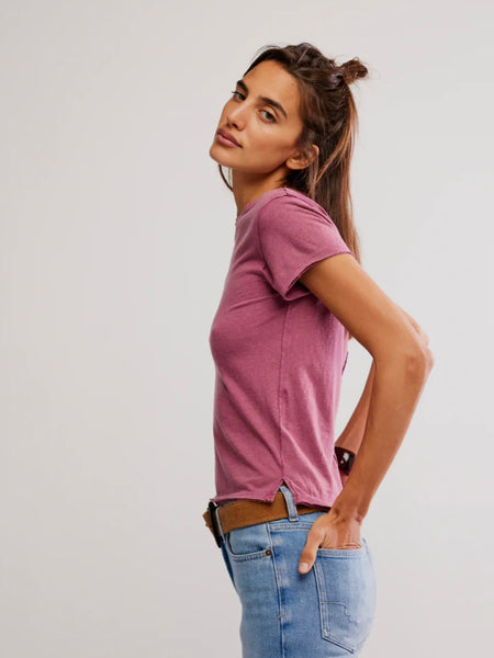 Free People Nova Tee - Crushed Berry