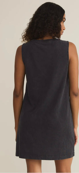 ZSupply Sloane V-Neck Mini Dress - Black
