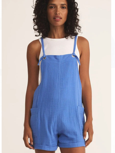 ZSupply Montague Airy Romper - Bay Blue