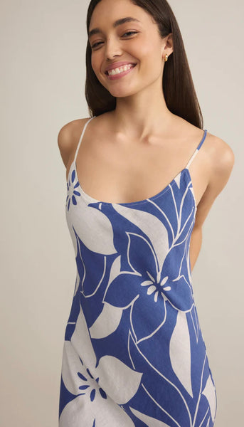 ZSupply Cecily Madero Maxi Dress - Riviera Blue