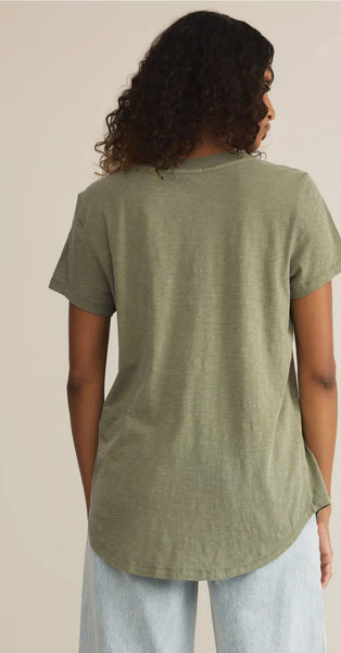 ZSupply Asher V-Neck Tee - Avocado Green