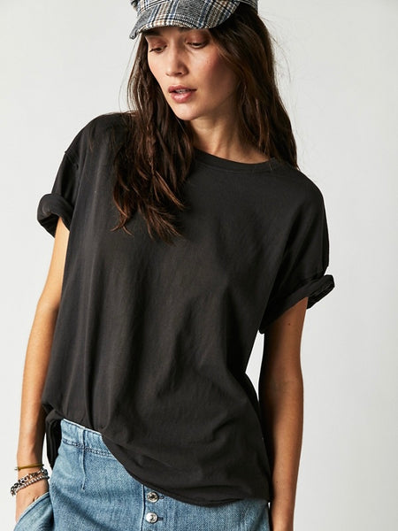 Free People Nina Tee- Black