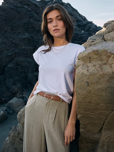 ZSupply Camino Slub Top - White