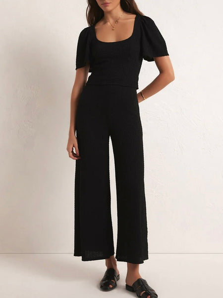 ZSupply Billie Wide Leg Pant- Black