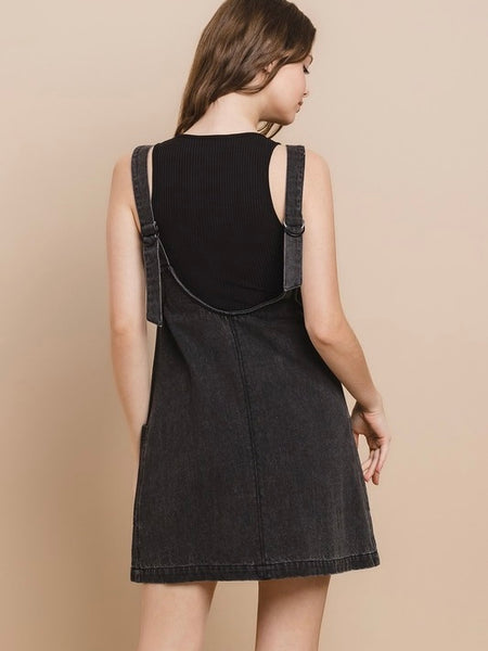 Scoop Neckline Romper Dress