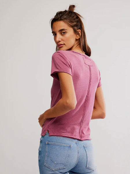 Free People Nova Tee - Crushed Berry
