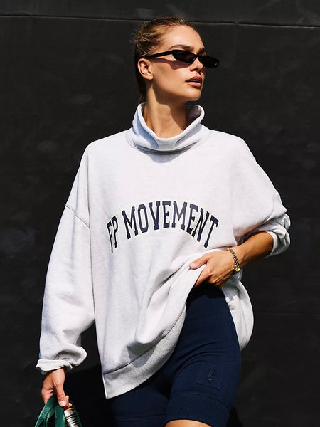 Free People Victory Set - Heather Grey Navy Combo