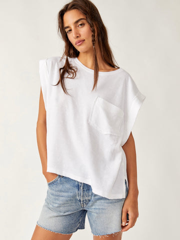 Free People Our Time Tee- Ivory
