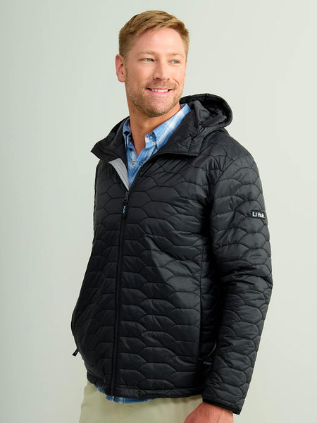 Huk Scale Primaloft Hooded Jacket - Black