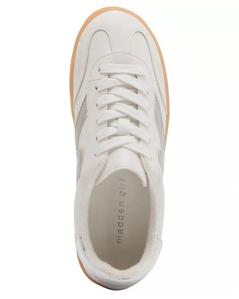 Giia Lace-Up Low-Top Sneakers- White Multi