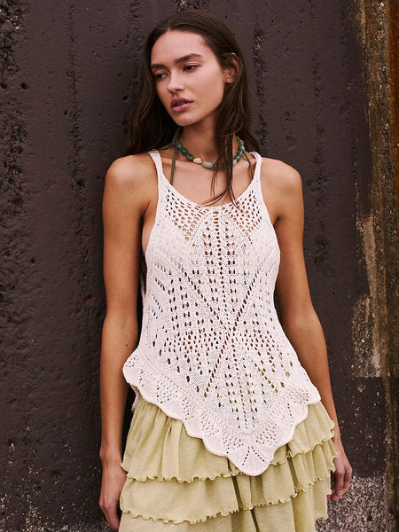 Free People Sea Song Tank - Ivory