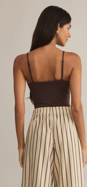 ZSupply Luxe Smooth Jersey Bodysuit - Lava Rock