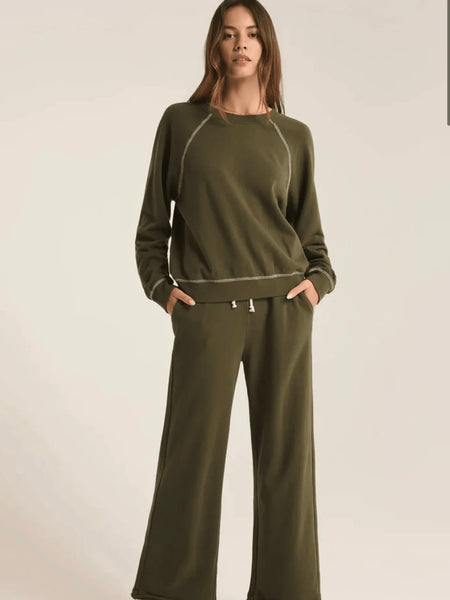 ZSupply Saldana French Terry Top - Grape Leaf