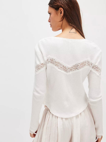 Free People Lets Party Cardi - Clean Ivory