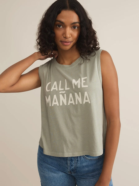 Zsupply Manana La Mer Tank - Sage Green