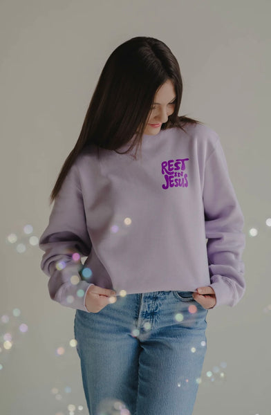 Rest In Jesus Hoodie - Purple