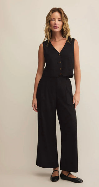 ZSupply Topanga Linen Pant - Black