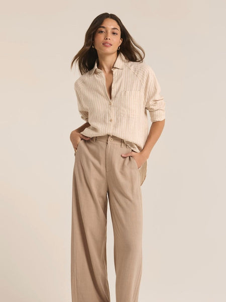 ZSupply The Perfect Linen Top - Putty