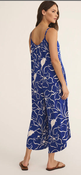 ZSupply Cala Floral Flared Jumpsuit - Oceanside