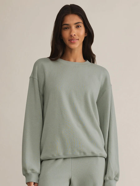 ZSupply Classic Boyfriend Sweatshirt - Sage Green