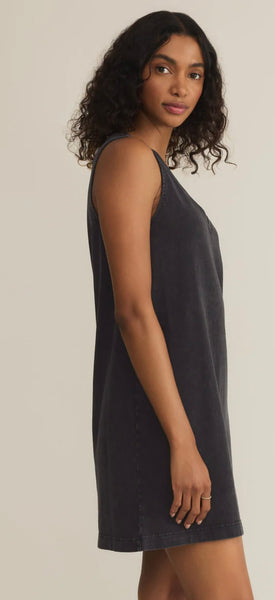 ZSupply Sloane V-Neck Mini Dress - Black