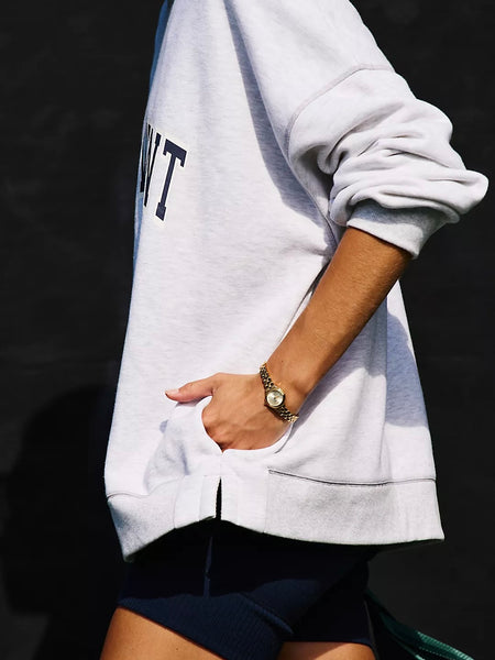 Free People Victory Set - Heather Grey Navy Combo