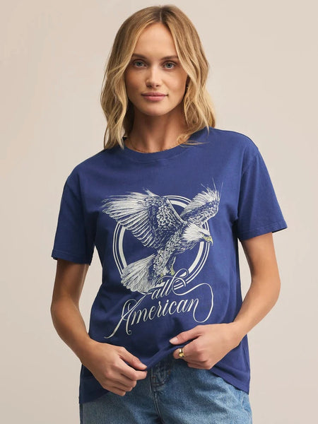 ZSupply ALL American Boyfriend Tee - Yacht Blue