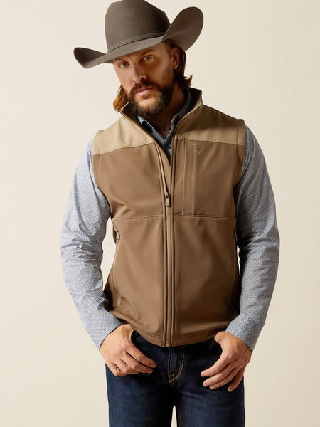 Ariat Men’s Wyatt Softshell Vest - Major Brown/Brindle