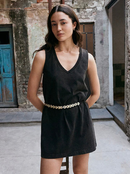 ZSupply Sloane V-Neck Mini Dress - Black