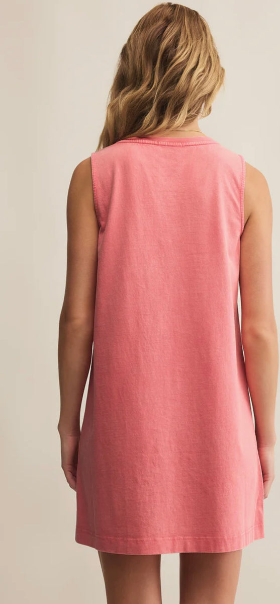 ZSupply Sloane V-Neck Mini Dress - Sunset Pink – Davis Country Store