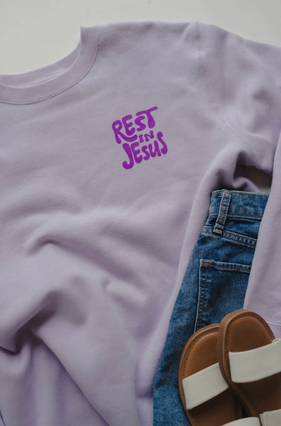 Rest In Jesus Hoodie - Purple
