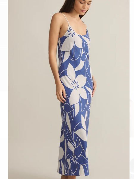 ZSupply Cecily Madero Maxi Dress - Riviera Blue