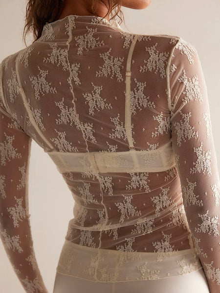 Free People Lady Lux Layering Top- Evening Creme