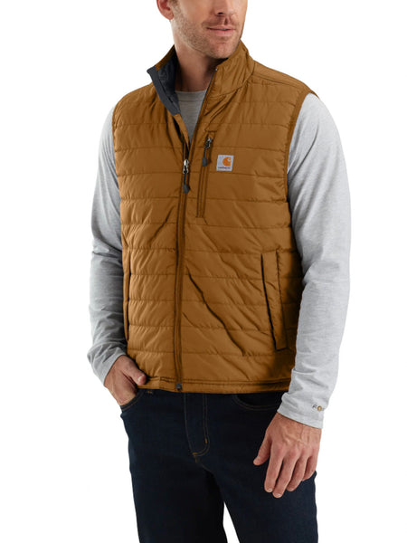 Carhartt Men’s Rain Defender Insulated Vest - Relaxed Fit - Carhartt Brown