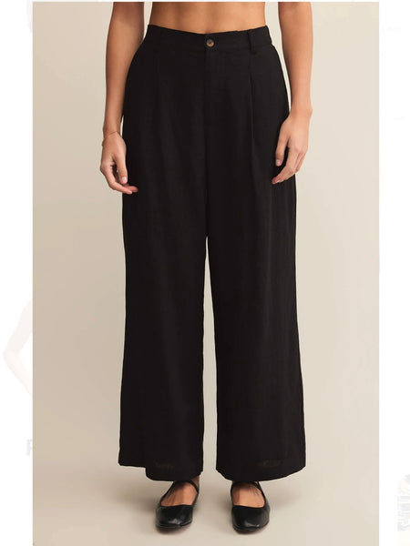 ZSupply Topanga Linen Pant - Black