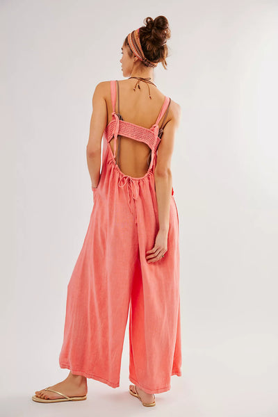 Free People Drifting Dreams One Piece- Radiant Watermelon