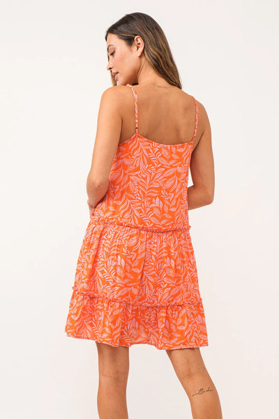 Phoebe Strap Tank Dress - Papaya