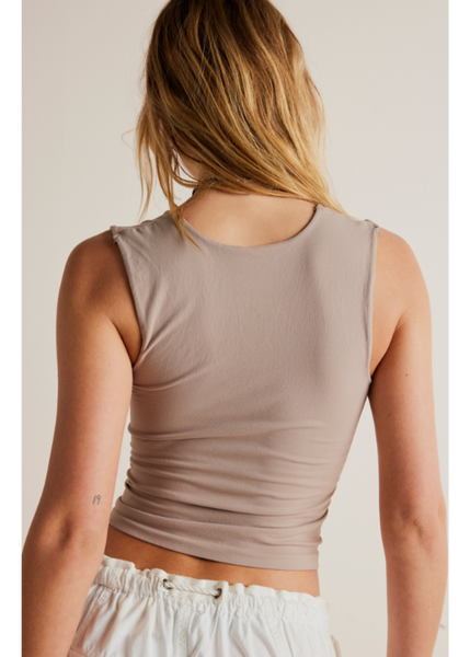 Free People Clean Lines Muscle Cami - Etherea