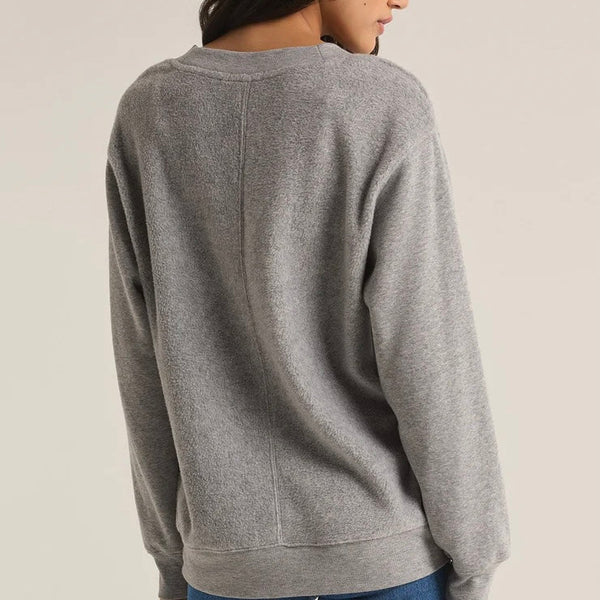 ZSupply Off The Clock Sweatshirt - Heathered Grey