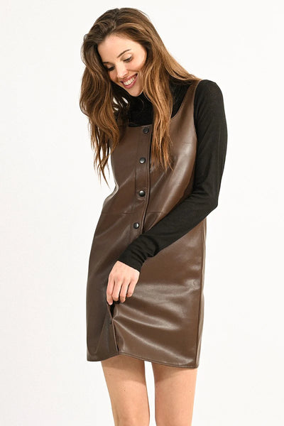 Vegan Leather Dress