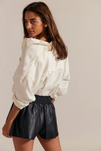 Free People Paradise Found Vegan Skort - Black