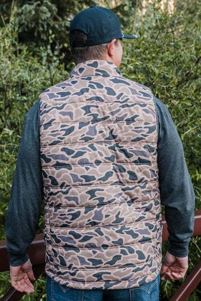 Men’s Burlebo Puffer Vest - Gauge Camo