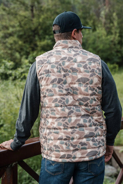 Men’s Burlebo Puffer Vest - Pintail Camo